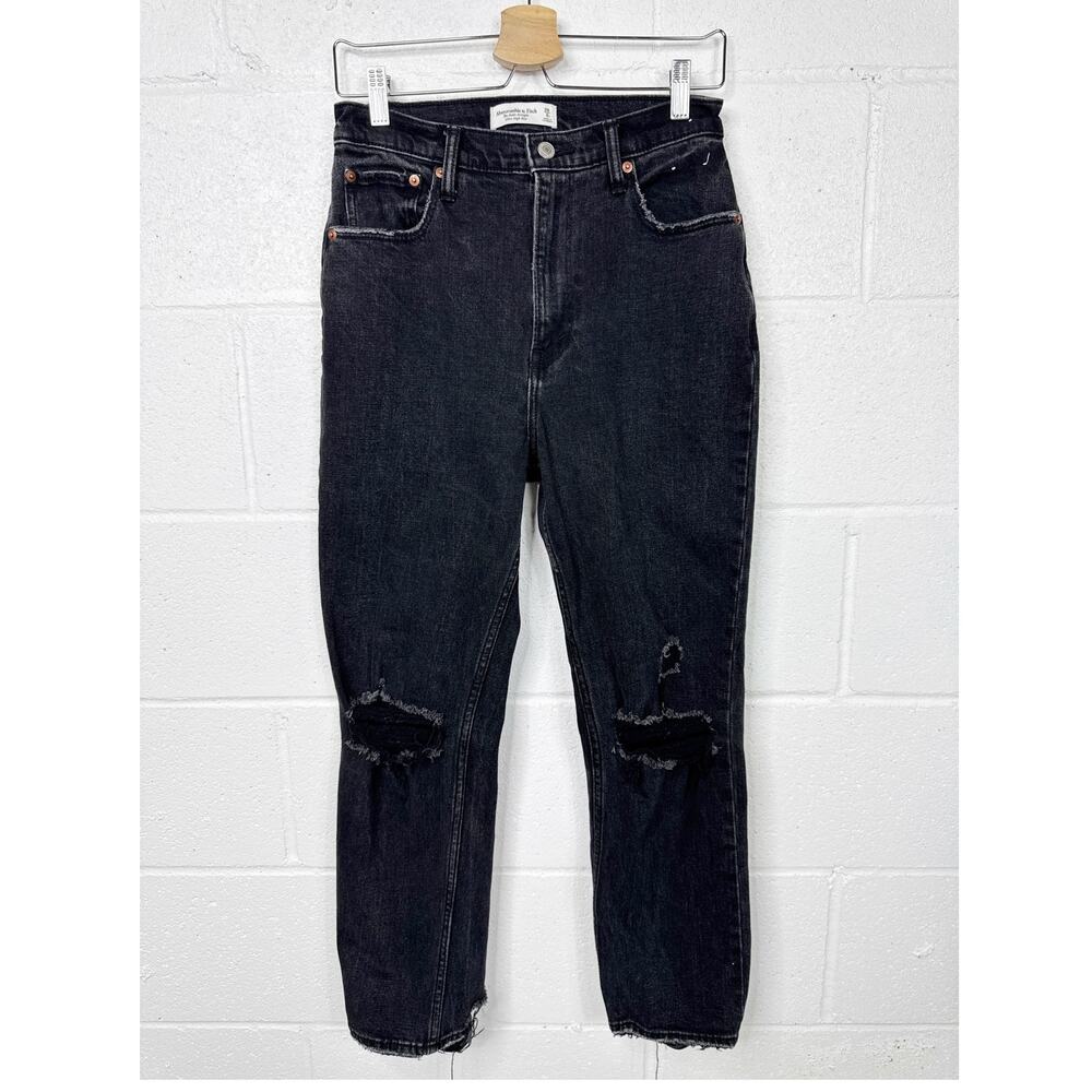 Abercrombie Fitch Jeans‎ Curve Love Ankle Straight Ultra High Rise Size 28